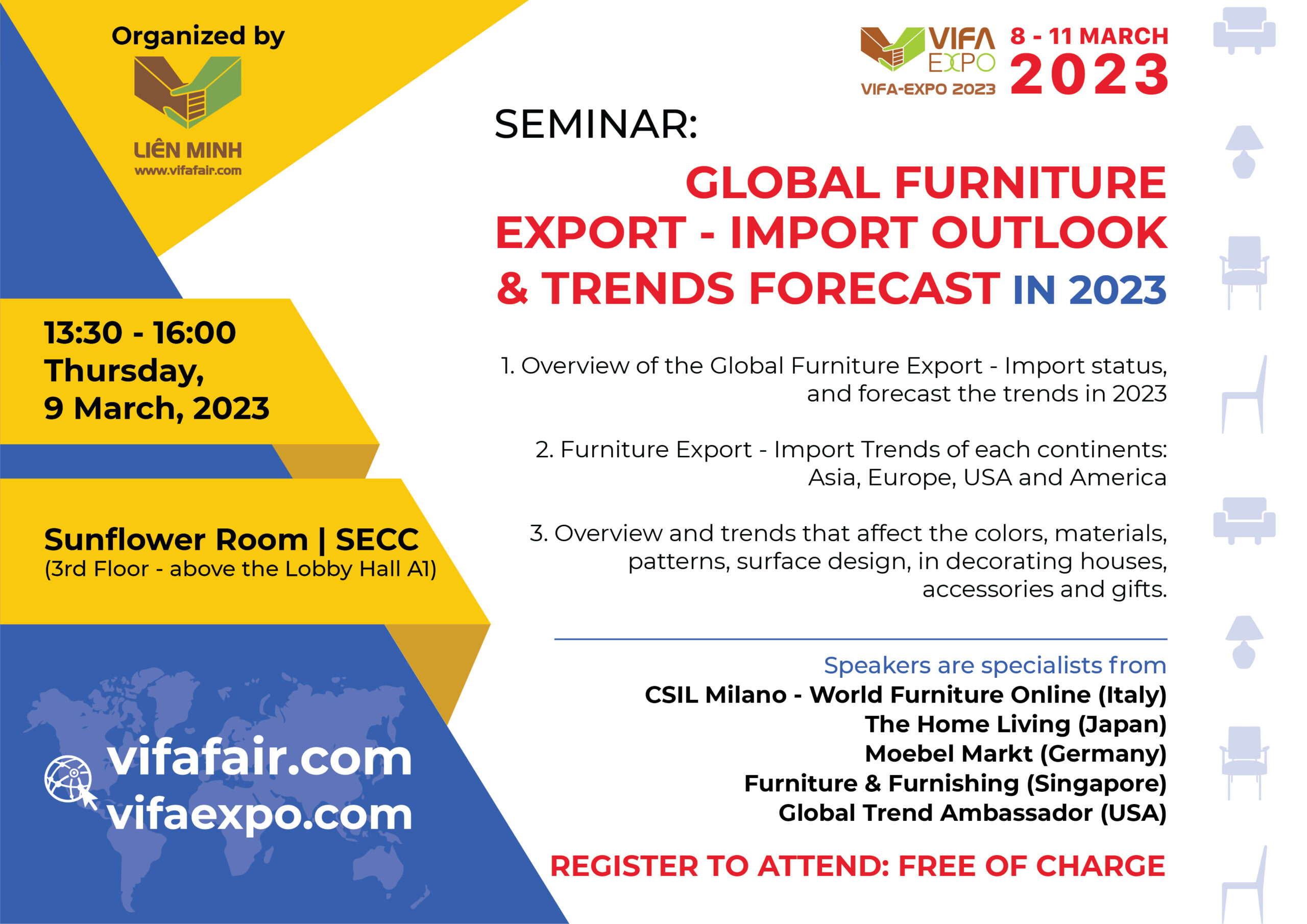 Seminar VIFA EXPO 2023 import export trend 2023